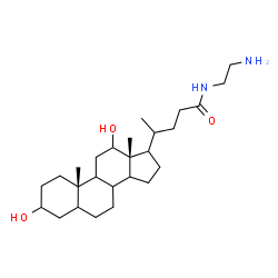 ChemSpider 2D Image | (8xi,9xi,14xi,17xi,20xi)-N-(2-Aminoethyl)-3,12-dihydroxycholan-24-amide | C26H46N2O3