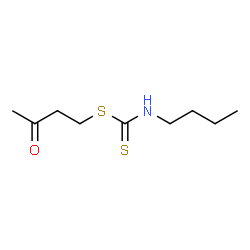 ChemSpider 2D Image | 3-Oxobutyl butylcarbamodithioate | C9H17NOS2