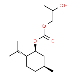 ChemSpider 2D Image | 2-Hydroxypropyl (1S,2R,5S)-2-isopropyl-5-methylcyclohexyl carbonate | C14H26O4