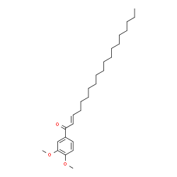 ChemSpider 2D Image | (2E)-1-(3,4-Dimethoxyphenyl)-2-nonadecen-1-one | C27H44O3