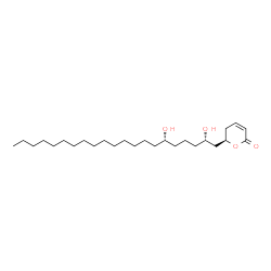 ChemSpider 2D Image | (6R)-6-[(2S,6S)-2,6-Dihydroxyhenicosyl]-5,6-dihydro-2H-pyran-2-one | C26H48O4