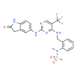 ChemSpider 2D Image | PF-431396 | C22H21F3N6O3S