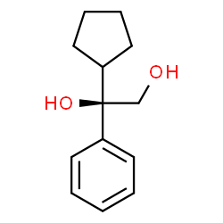 ChemSpider 2D Image | (1R)-1-Cyclopentyl-1-phenyl-1,2-ethanediol | C13H18O2