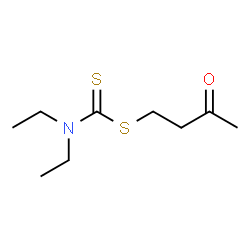 ChemSpider 2D Image | 3-Oxobutyl diethylcarbamodithioate | C9H17NOS2