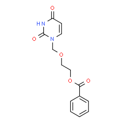 ChemSpider 2D Image | 2-[(2,4-Dioxo-3,4-dihydro-1(2H)-pyrimidinyl)methoxy]ethyl benzoate | C14H14N2O5