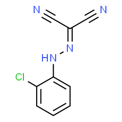 ChemSpider 2D Image | [(2-Chlorophenyl)hydrazono]malononitrile | C9H5ClN4