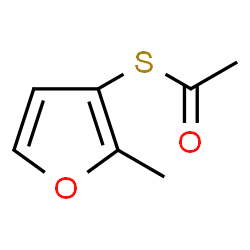 ChemSpider 2D Image | 2-Methylfuran-3-thioacetate | C7H8O2S