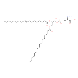 ChemSpider 2D Image | O-(Hydroxy{2-[(9E)-9-octadecenoyloxy]-3-(palmitoyloxy)propoxy}phosphoryl)-L-serine | C40H76NO10P