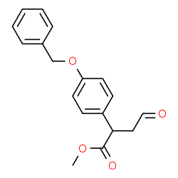 ChemSpider 2D Image | Methyl 2-[4-(benzyloxy)phenyl]-4-oxobutanoate | C18H18O4