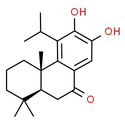 ChemSpider 2D Image | 12,13-Dihydroxy-11-isopropylpodocarpa-8(14),9(11),12-trien-7-one | C20H28O3
