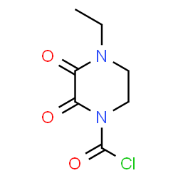 ChemSpider 2D Image | 4-ethyl-2,3-dioxopiperazin-1-carbonylchlorid | C7H9ClN2O3