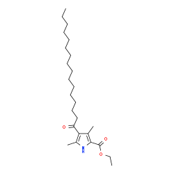 ChemSpider 2D Image | Ethyl 3,5-dimethyl-4-palmitoyl-1H-pyrrole-2-carboxylate | C25H43NO3