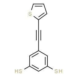 ChemSpider 2D Image | 5-(2-Thienylethynyl)-1,3-benzenedithiol | C12H8S3