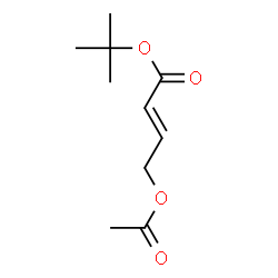 ChemSpider 2D Image | 2-Methyl-2-propanyl (2E)-4-acetoxy-2-butenoate | C10H16O4