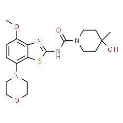 ChemSpider 2D Image | Tozadenant | C19H26N4O4S