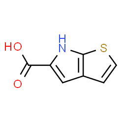 ChemSpider 2D Image | 6H-Thieno[2,3-b]pyrrole-5-carboxylic acid | C7H5NO2S