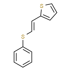 ChemSpider 2D Image | 2-[(E)-2-(Phenylsulfanyl)vinyl]thiophene | C12H10S2