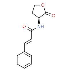 ChemSpider 2D Image | (2E)-N-[(3S)-2-Oxotetrahydro-3-furanyl]-3-phenylacrylamide | C13H13NO3