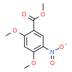 ChemSpider 2D Image | Methyl 2,4-dimethoxy-5-nitrobenzoate | C10H11NO6