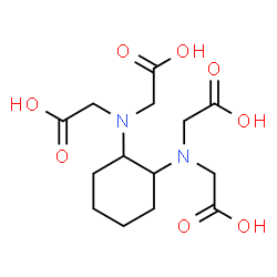 ChemSpider 2D Image | Cyclohexane-1,2-diaminetetraacetic acid | C14H22N2O8
