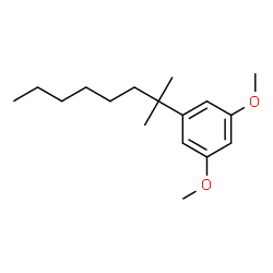 ChemSpider 2D Image | 1-(1,1-Dimethylheptyl)-3,5-dimethoxybenzene | C17H28O2
