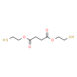 ChemSpider 2D Image | Bis(2-sulfanylethyl) succinate | C8H14O4S2