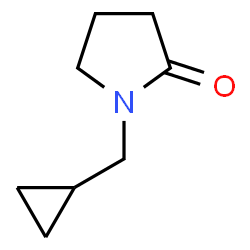 ChemSpider 2D Image | 1-(Cyclopropylmethyl)-2-pyrrolidinone | C8H13NO