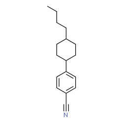 ChemSpider 2D Image | 4-(4-Butylcyclohexyl)benzonitrile | C17H23N