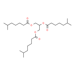 ChemSpider 2D Image | 1,2,3-Propanetriyl tris(6-methylheptanoate) | C27H50O6