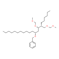 ChemSpider 2D Image | (5S,6R)-5-[(2R)-2-(Benzyloxy)tridecyl]-6-hexyl-2,4,8,10-tetraoxaundecane | C33H60O5
