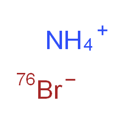 ChemSpider 2D Image | Ammonium (~76~Br)bromide | H476BrN