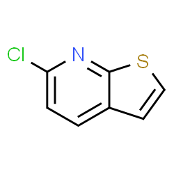 ChemSpider 2D Image | 6-Chlorothieno[2,3-b]pyridine | C7H4ClNS