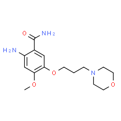 ChemSpider 2D Image | 2-AMINO-4-METHOXY-5-(3-MORPHOLINOPROPOXY)BENZAMIDE | C15H23N3O4