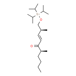 ChemSpider 2D Image | (2S,3E,6S)-2,6-Dimethyl-1-[(triisopropylsilyl)oxy]-3-decen-5-one | C21H42O2Si