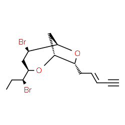 ChemSpider 2D Image | (−)-isoprelaurefucin | C15H20Br2O2
