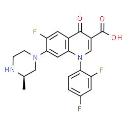 ChemSpider 2D Image | (R)-temafloxacin | C21H18F3N3O3