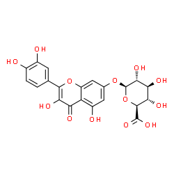 ChemSpider 2D Image | Quercetin 7-glucuronide | C21H18O13