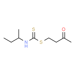 ChemSpider 2D Image | 3-Oxobutyl sec-butylcarbamodithioate | C9H17NOS2