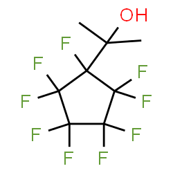 ChemSpider 2D Image | 2-(Nonafluorocyclopentyl)-2-propanol | C8H7F9O
