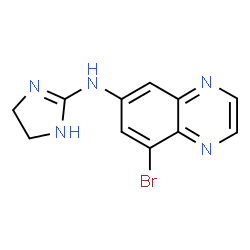 ChemSpider 2D Image | 8-Bromo-N-(4,5-dihydro-1H-imidazol-2-yl)-6-quinoxalinamine | C11H10BrN5