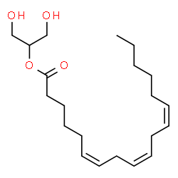 ChemSpider 2D Image | 1,3-Dihydroxy-2-propanyl (6Z,9Z,12Z)-6,9,12-octadecatrienoate | C21H36O4