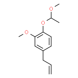 ChemSpider 2D Image | 4-Allyl-2-methoxy-1-(1-methoxyethoxy)benzene | C13H18O3