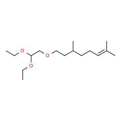 ChemSpider 2D Image | 8-(2,2-Diethoxyethoxy)-2,6-dimethyl-2-octene | C16H32O3