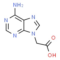 ChemSpider 2D Image | adenin-9-yl-acetic acid | C7H7N5O2