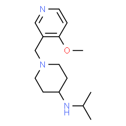 ChemSpider 2D Image | N-isopropyl-1-((4-methoxypyridin-3-yl)methyl)piperidin-4-amine | C15H25N3O
