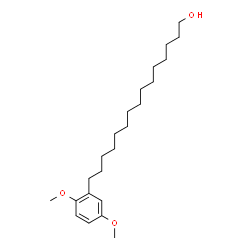 ChemSpider 2D Image | 15-(2,5-Dimethoxyphenyl)-1-pentadecanol | C23H40O3