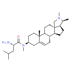 ChemSpider 2D Image | N-[(3beta,9xi)-Con-5-enin-3-yl]-N-methyl-L-leucinamide | C29H49N3O