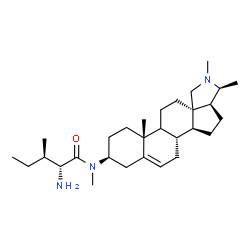 ChemSpider 2D Image | N-[(3beta,9xi)-Con-5-enin-3-yl]-N-methyl-D-isoleucinamide | C29H49N3O