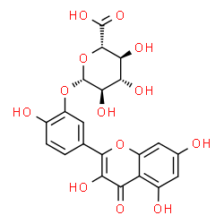 ChemSpider 2D Image | QUERCETIN-3'-GLUCURONIDE | C21H18O13