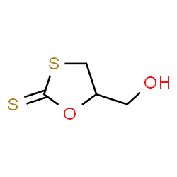 ChemSpider 2D Image | 5-(Hydroxymethyl)-1,3-oxathiolane-2-thione | C4H6O2S2